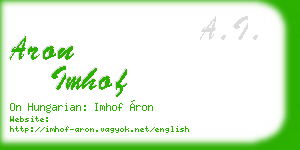 aron imhof business card